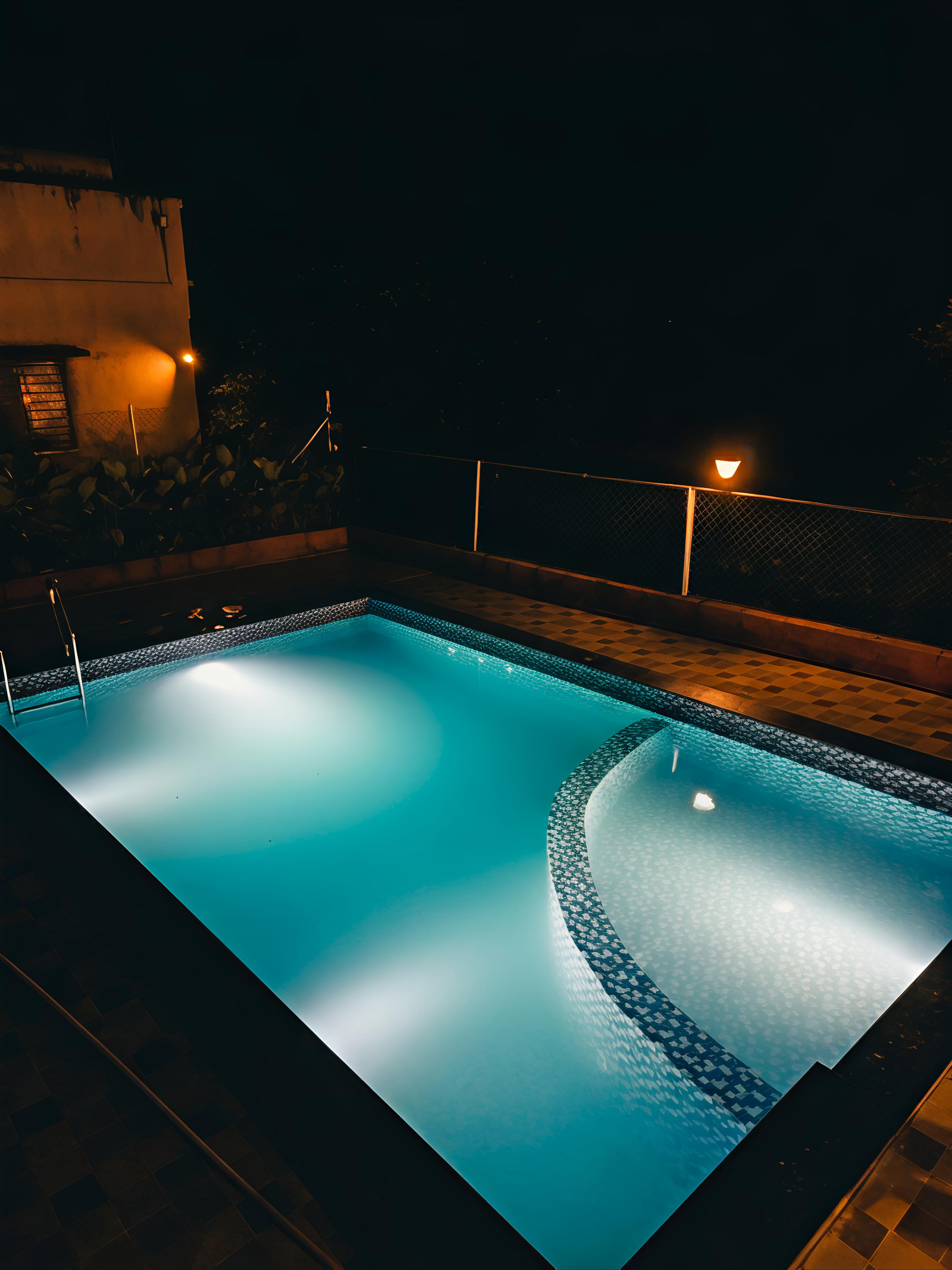 pool night view in heritage